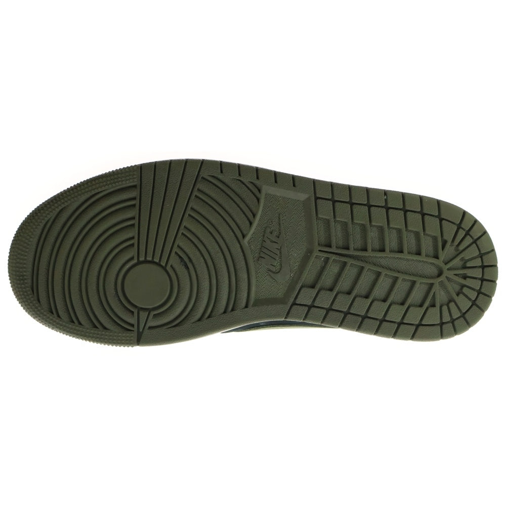 NIKE(ナイキ) ×TRAVIS SCOTT WMNS AIR JORDAN 1 LOW OG Medium Olive トラヴィススコット ウィメンズ エアジョーダン1 ローカットスニーカー US10/27.0cm DZ4137-106