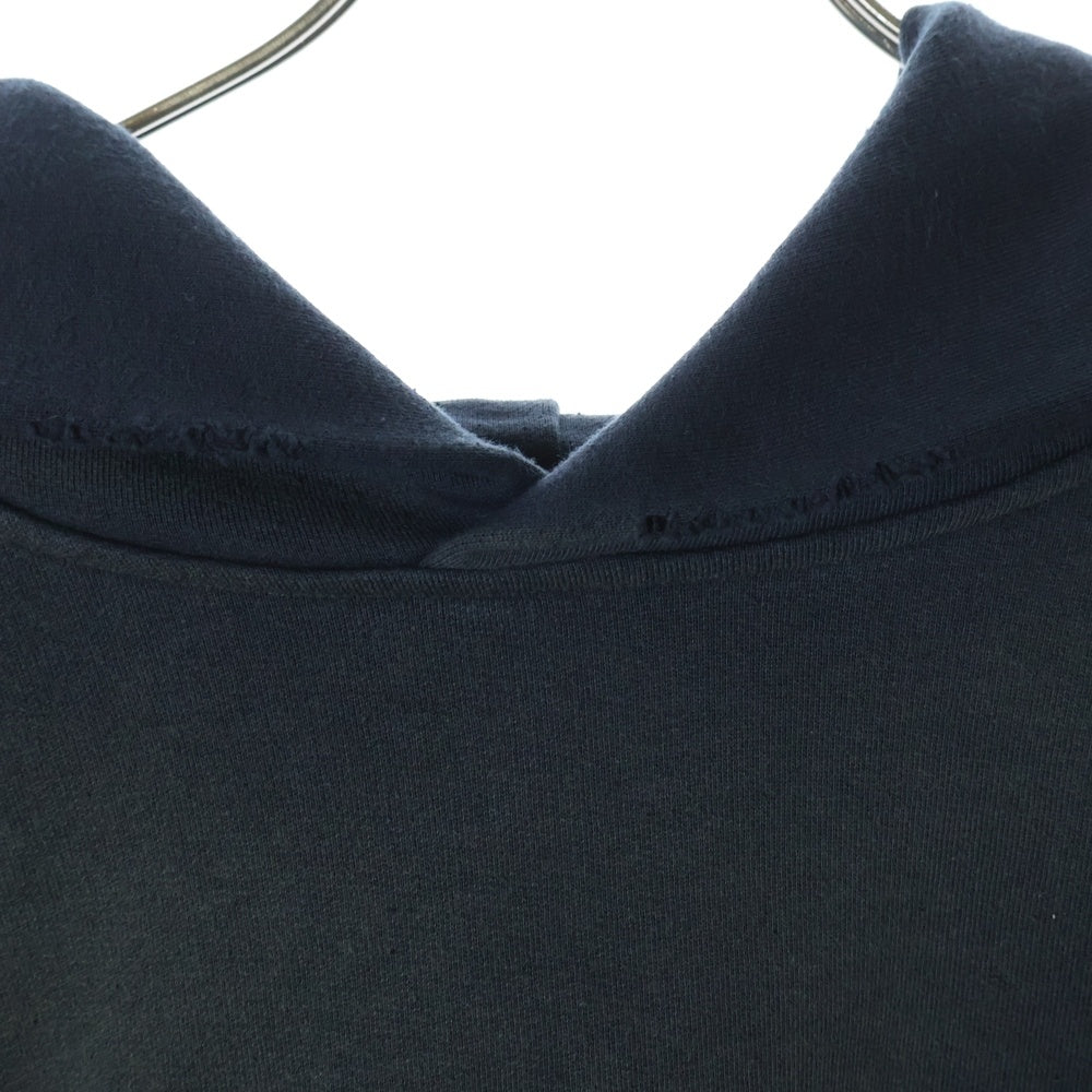 Acne Studios(アクネ ストゥディオズ) Acne Studios アクネ ストゥディオズ 24SS Logo Hoodie Sweater ダメージ加工 ロゴフーディ スウェットパーカー ブラック FN-UX-SWEA000020