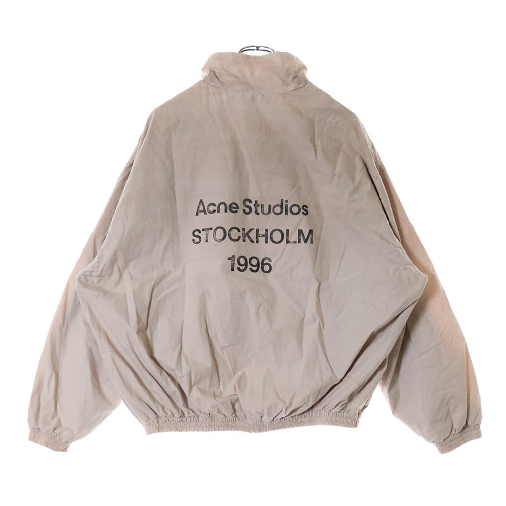 Acne Studios(アクネ ストゥディオズ) 23AW LOGO ZIPPER JACKET バックロゴ ジップジャケット ピンク FN-MN-OUTW000996