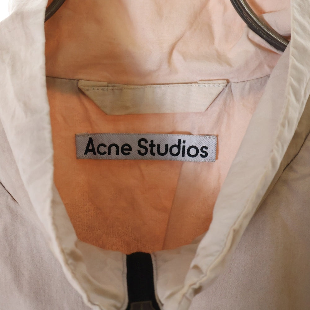 Acne Studios(アクネ ストゥディオズ) 23AW LOGO ZIPPER JACKET バックロゴ ジップジャケット ピンク FN-MN-OUTW000996