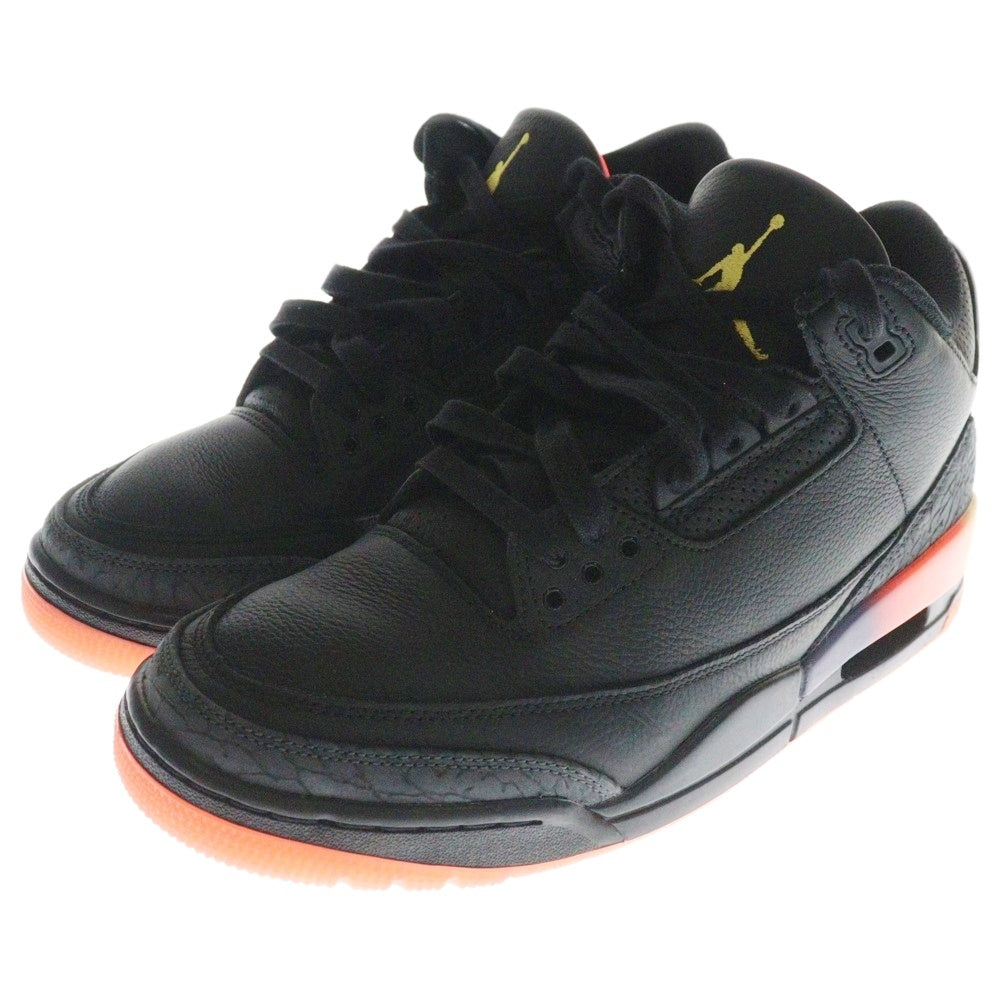NIKE(ナイキ) ×J Balvin AIR JORDAN 3 RETRO SP Rio Jバルヴィン エアジョーダン レトロ ハイカットスニーカー ブラック US9/27.0cm FN0344-001
