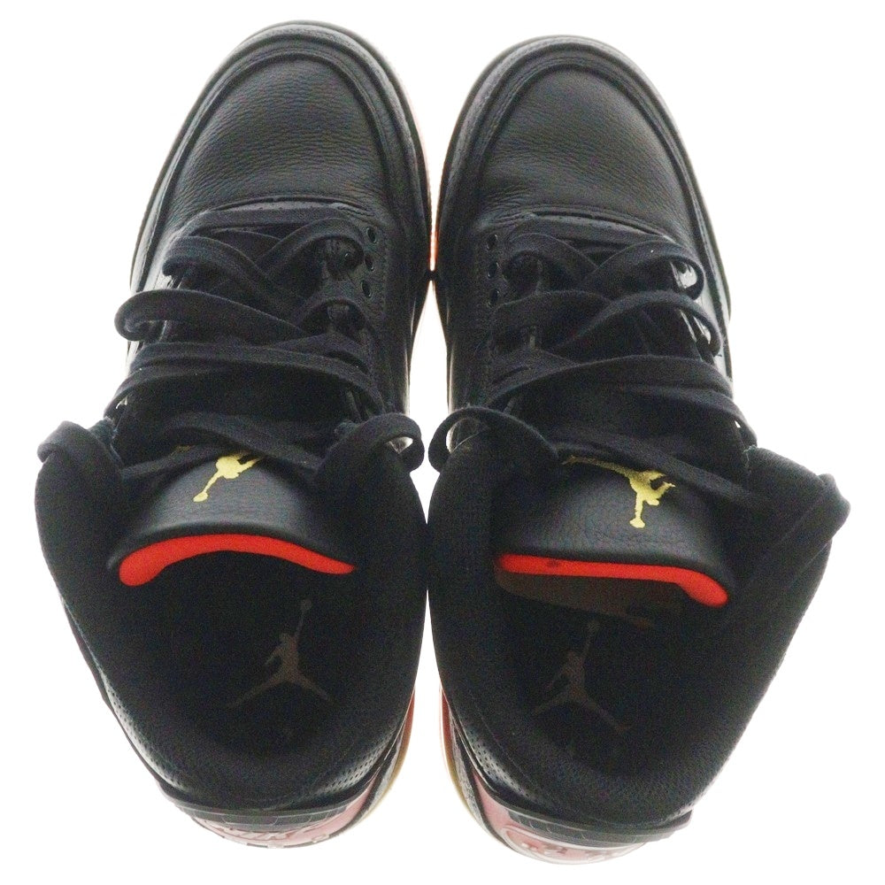 NIKE(ナイキ) ×J Balvin AIR JORDAN 3 RETRO SP Rio Jバルヴィン エアジョーダン レトロ ハイカットスニーカー ブラック US9/27.0cm FN0344-001