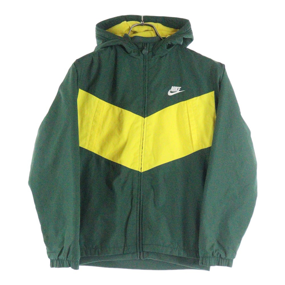 NIKE(ナイキ) ナイロンフーディ パーカー グリーン