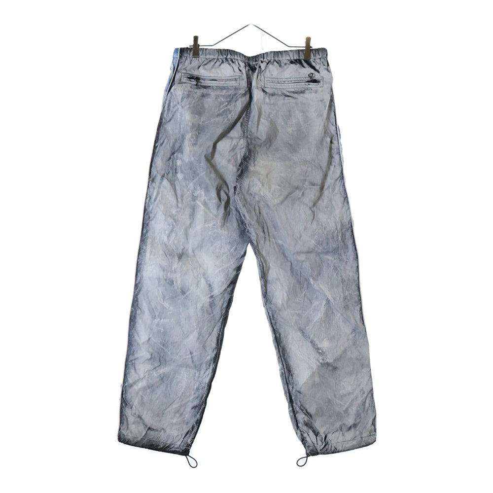 DIESEL(ディーゼル) 24AW P-TATE TRACK PANTS ダーティエフェクトナイロンパンツ グレー/ブルー A14130