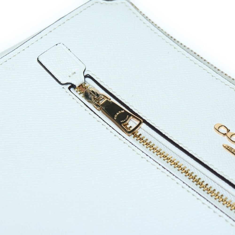 COACH(コーチ) IMCHK クロスグレイン ショルダーバッグ レザー ホワイト 91148