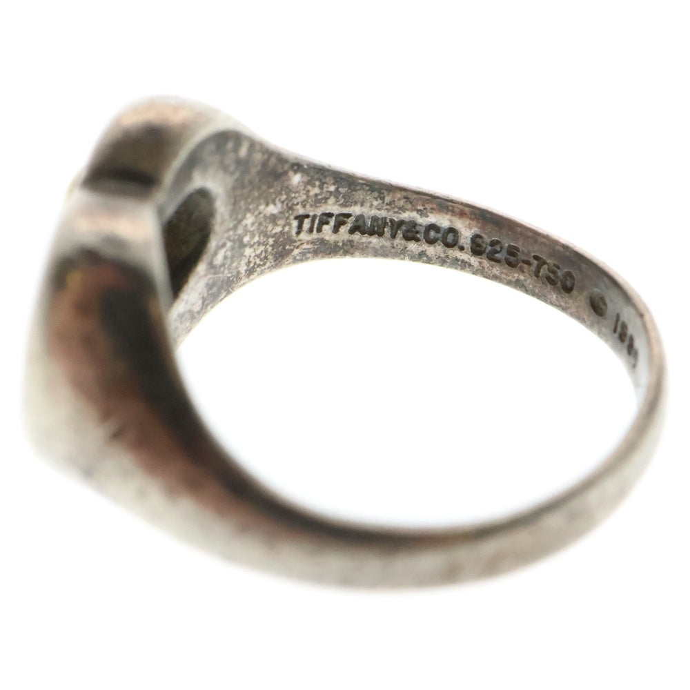 TIFFANY & Co.(ティファニー) ハートウィズボウ コンビ リング シルバー/ゴールド 指輪