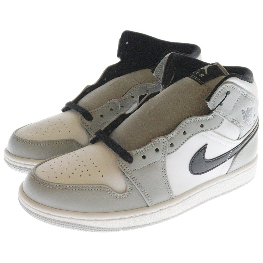 NIKE(ナイキ) AIR JORDAN 1 MID SMOKE GREY 554724-092 エアジョーダン 1 スモークグレー ミッドカットスニーカー グレー US8.5/26.5cm
