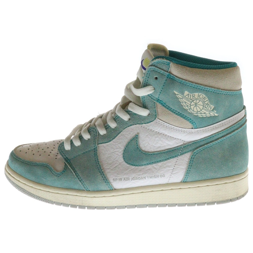NIKE(ナイキ) AIR JORDAN 1 RETRO HIGH OG TURBO GREEN エアジョーダン1 ターボグリーン ハイカットスニーカー ホワイト/ライトブルー US10/28.0cm 555088-311