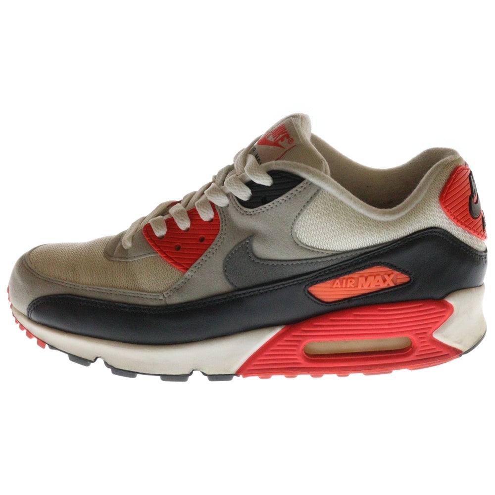 NIKE(ナイキ) AIRMAX90 OG INFRARED エアマックス90 インフラレッド ローカットスニーカー ホワイト/レッド US10/28.0cm 725233-106