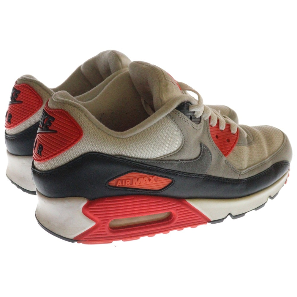 NIKE(ナイキ) AIRMAX90 OG INFRARED エアマックス90 インフラレッド ローカットスニーカー ホワイト/レッド US10/28.0cm 725233-106