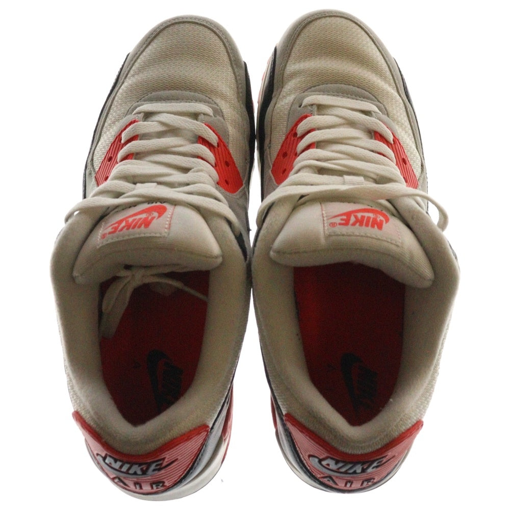 NIKE(ナイキ) AIRMAX90 OG INFRARED エアマックス90 インフラレッド ローカットスニーカー ホワイト/レッド US10/28.0cm 725233-106