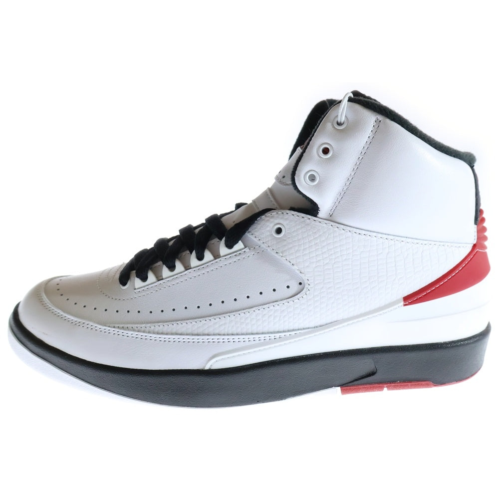 NIKE(ナイキ) AIR JORDAN 2 OG CHICAGO 2022 エアジョーダン2 OG シカゴ ハイカットスニーカー ホワイト/レッド US10/28.0cm DX2454-106