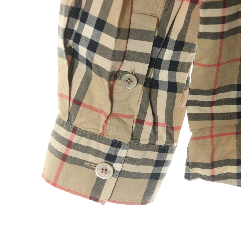 BURBERRY(バーバリー) 20AW パッチワーク クレイジーパターン ノバチェック 長袖シャツ ベージュ 8032268