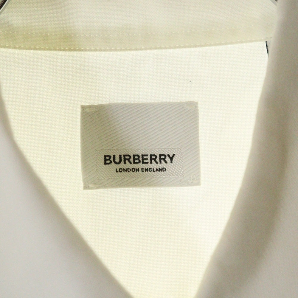 BURBERRY(バーバリー) 20SS Horseferry Print Shirt ホースフェリー プリントシャツ 長袖シャツ ロゴ ホワイト 8023776