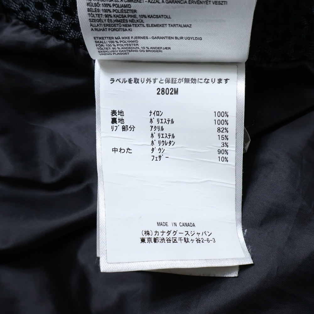 CANADA GOOSE(カナダグース) Lawrence Puffer Jacket ローレンス パッファー ダウンジャケット ブラック 2802M