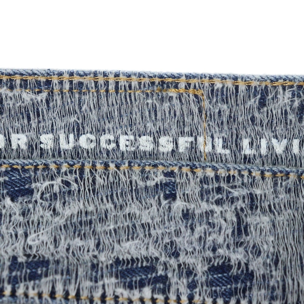 DIESEL(ディーゼル) 25SS 2001 D-MACRO-S2 ジャガード デニムパンツ インディゴ A17214