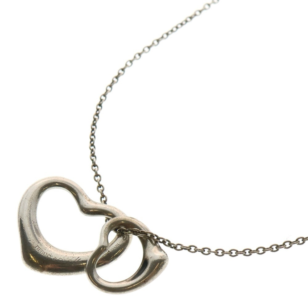 TIFFANY&Co(ティファニー) ダブル オープンハート ネックレス ペンダント Ag925 シルバー