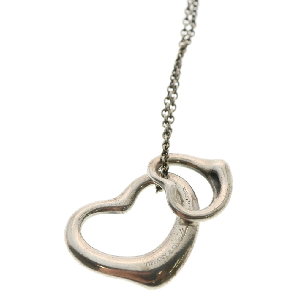 TIFFANY&Co(ティファニー) ダブル オープンハート ネックレス ペンダント Ag925 シルバー