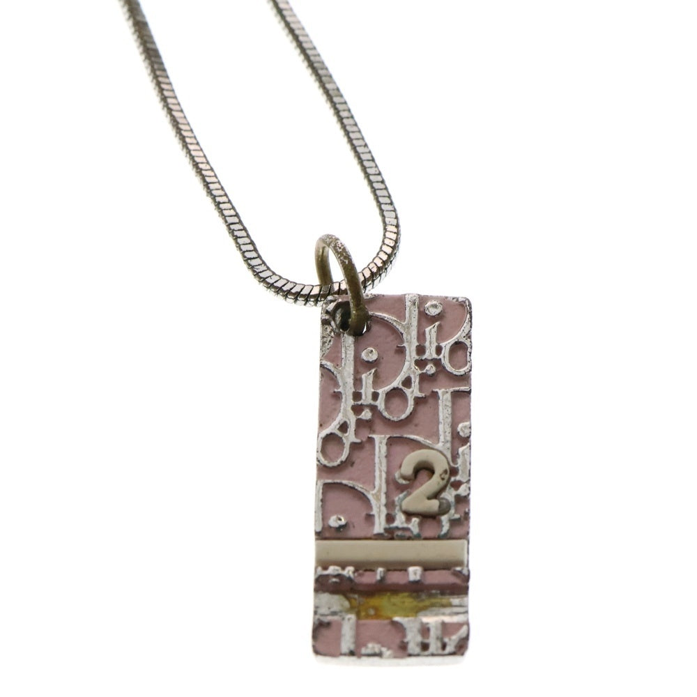 Christian Dior(クリスチャンディオール) トロッター プレート ネックレス ペンダント シルバー