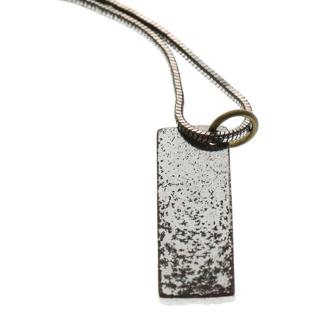 Christian Dior(クリスチャンディオール) トロッター プレート ネックレス ペンダント シルバー