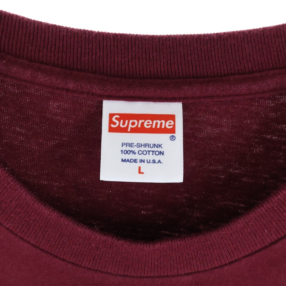 SUPREME(シュプリーム) 16SS Antihero Eagle Pocket Tee アンタイヒーロー 1ポケット 半袖Tシャツ カットソー レッド
