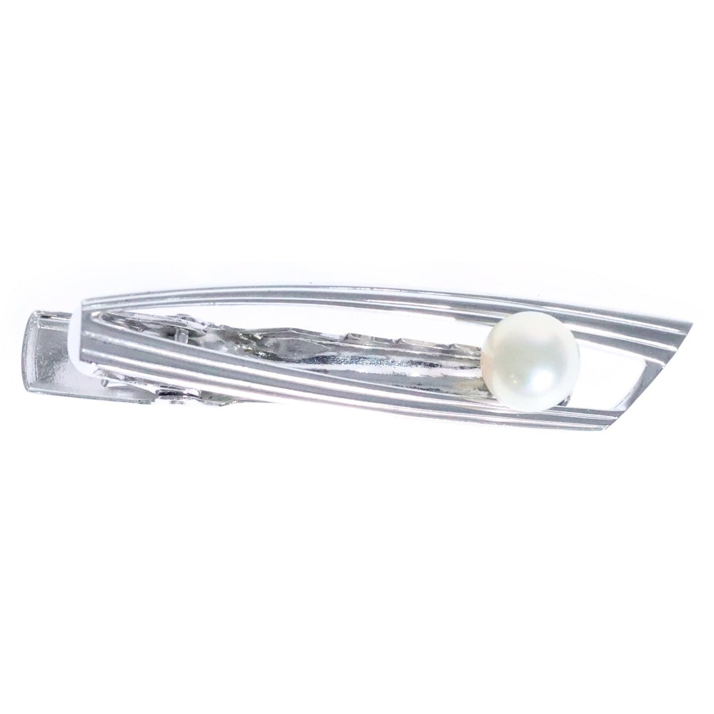 MIKIMOTO(ミキモト) パール ネクタイピン スウィヴル式 シルバー