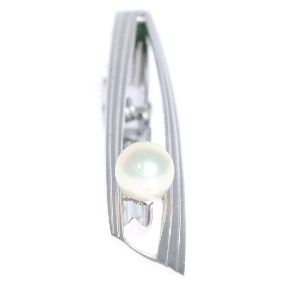 MIKIMOTO(ミキモト) パール ネクタイピン スウィヴル式 シルバー