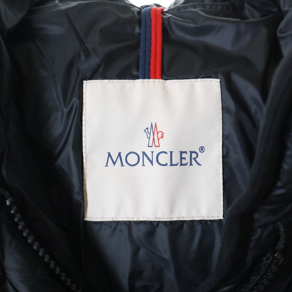MONCLER(モンクレール) 20AW HERMIFUR エルミファー ファー付き フーデッドジャケット ロングダウンコート ブラック レディース E20934990015