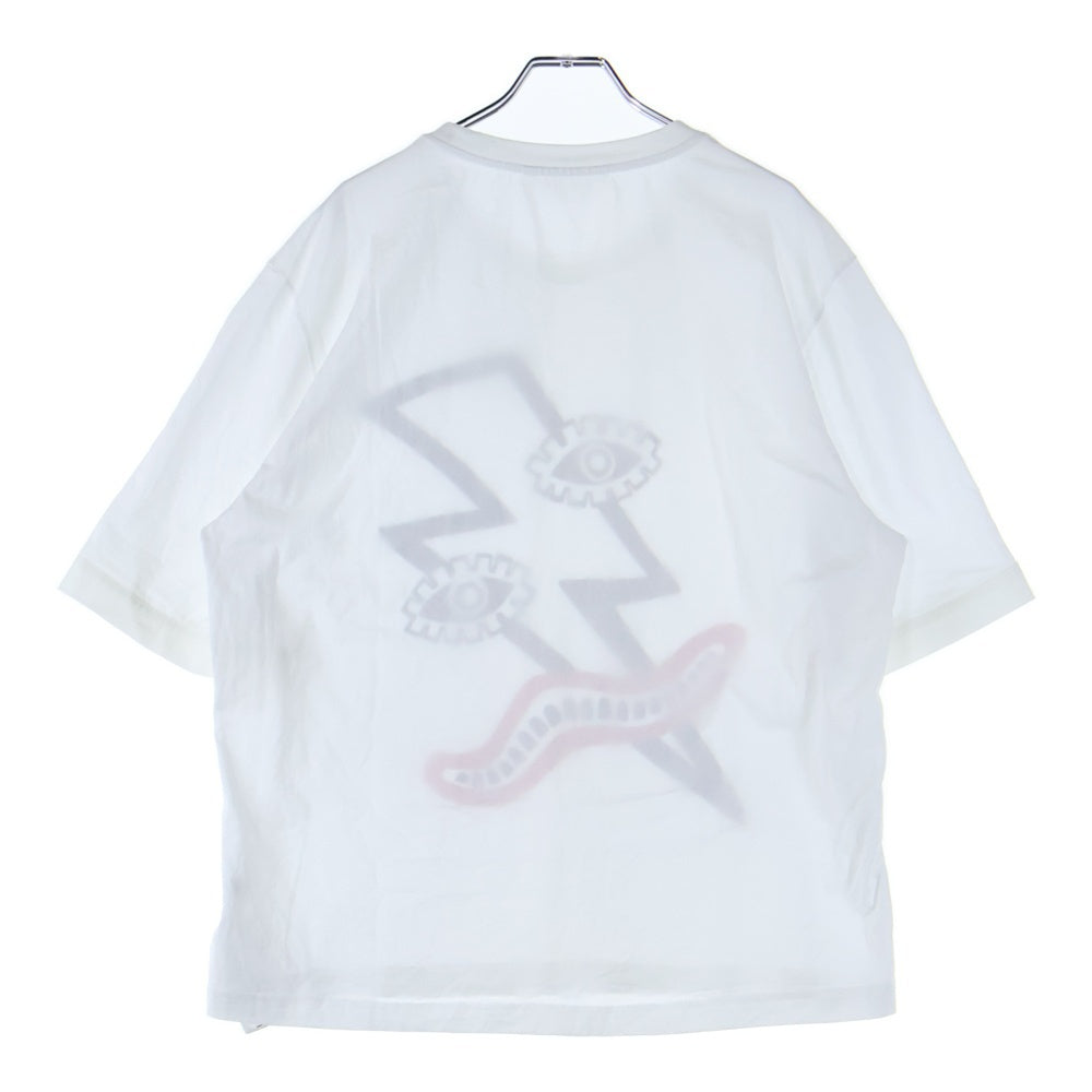 Neil Barrett(ニール バレット) SURREALIST BOLT LOOSE FIT 半袖Tシャツ ホワイト BJT733S N592S 1141