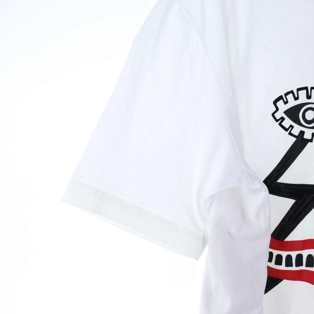 Neil Barrett(ニール バレット) SURREALIST BOLT LOOSE FIT 半袖Tシャツ ホワイト BJT733S N592S 1141