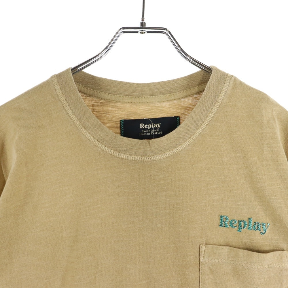 REPLAY(リプレイ) EARTH MADE SAHARA アース メイド サハラ ポケットTシャツ 半袖カットソー M6512.000.23314E