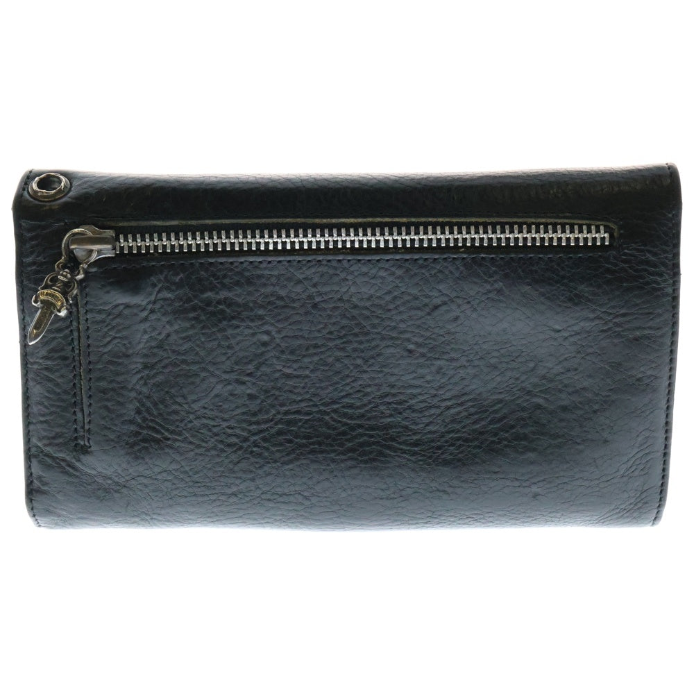 CHROME HEARTS(クロムハーツ) WAVE ウェーブ レザーウォレット 財布 ブラック BCA374