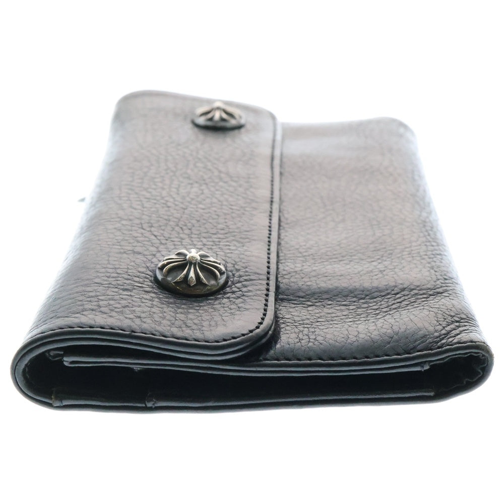 CHROME HEARTS(クロムハーツ) WAVE ウェーブ レザーウォレット 財布 ブラック BCA374