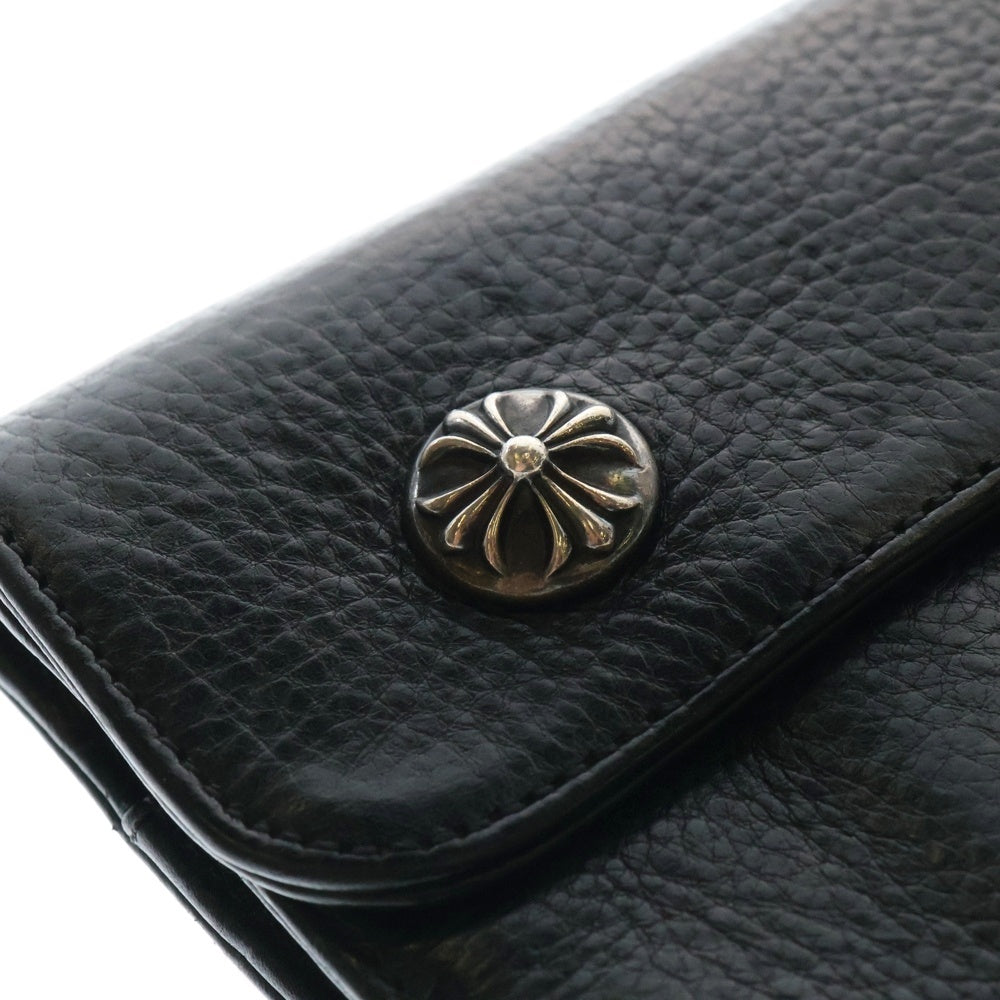 CHROME HEARTS(クロムハーツ) WAVE ウェーブ レザーウォレット 財布 ブラック BCA374