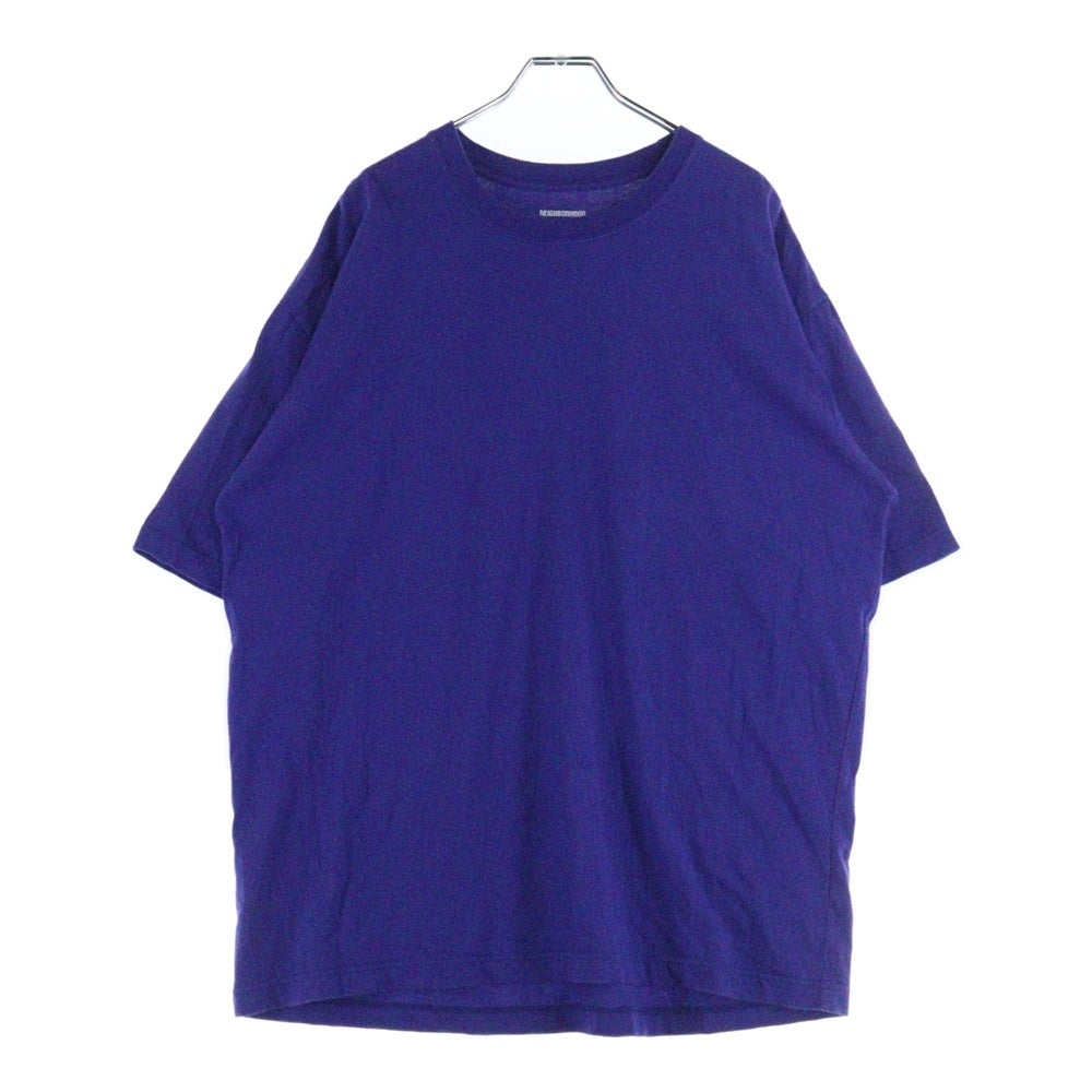NEIGHBORHOOD(ネイバーフッド) バックロゴプリント クルーネック コットン 半袖Tシャツ カットソー パープル