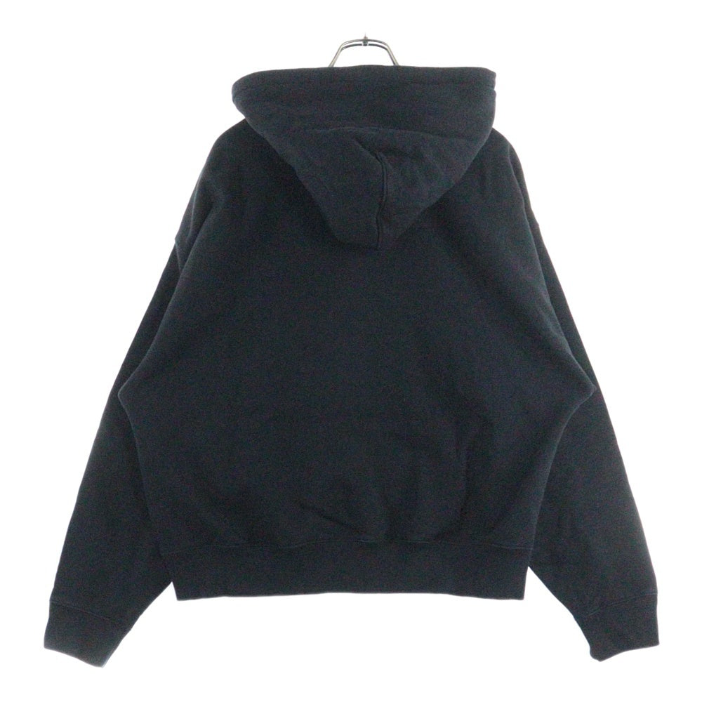 NIKE(ナイキ) ×STUSSY Washed Fleece Hoodie ステューシー ウォッシュ加工 ジップアップパーカー ブラック FJ9176-010