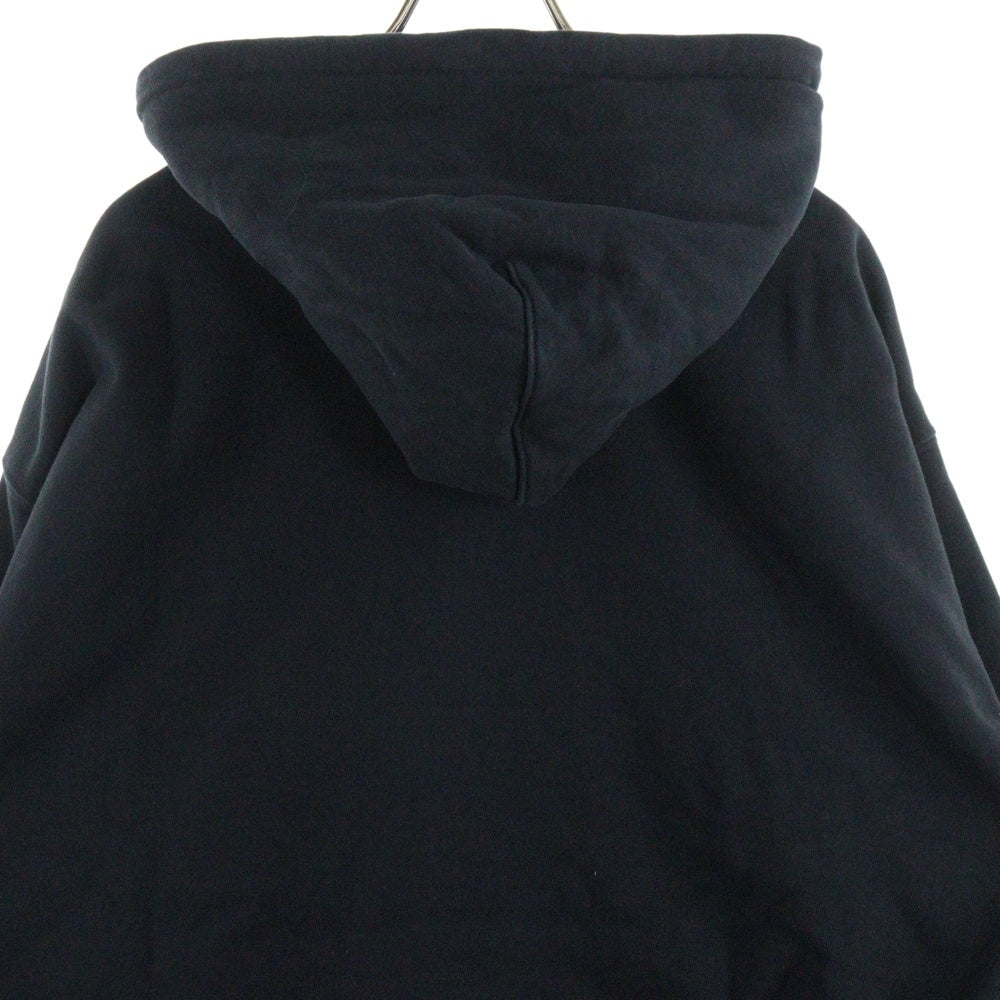 NIKE(ナイキ) ×STUSSY Washed Fleece Hoodie ステューシー ウォッシュ加工 ジップアップパーカー ブラック FJ9176-010