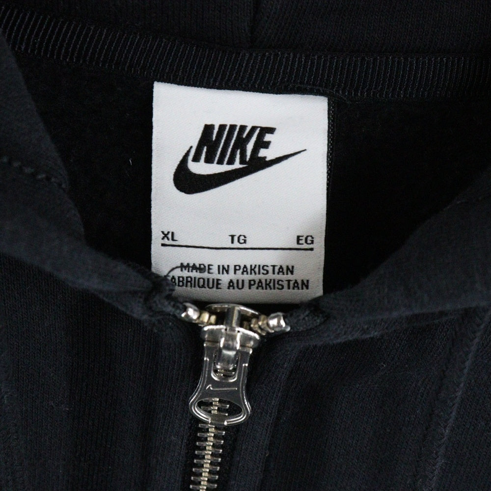 NIKE(ナイキ) ×STUSSY Washed Fleece Hoodie ステューシー ウォッシュ加工 ジップアップパーカー ブラック FJ9176-010