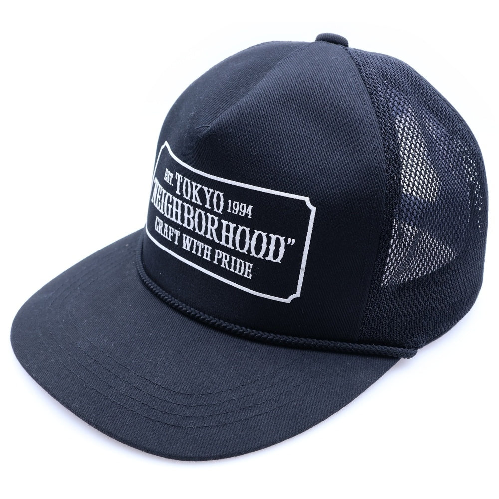 NEIGHBORHOOD(ネイバーフッド) TRUCKER EC-CAP トラッカーメッシュキャップ 帽子 ブラック 191YGNH-HT05