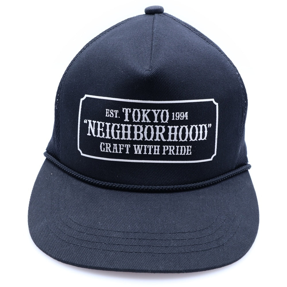 NEIGHBORHOOD(ネイバーフッド) TRUCKER EC-CAP トラッカーメッシュキャップ 帽子 ブラック 191YGNH-HT05