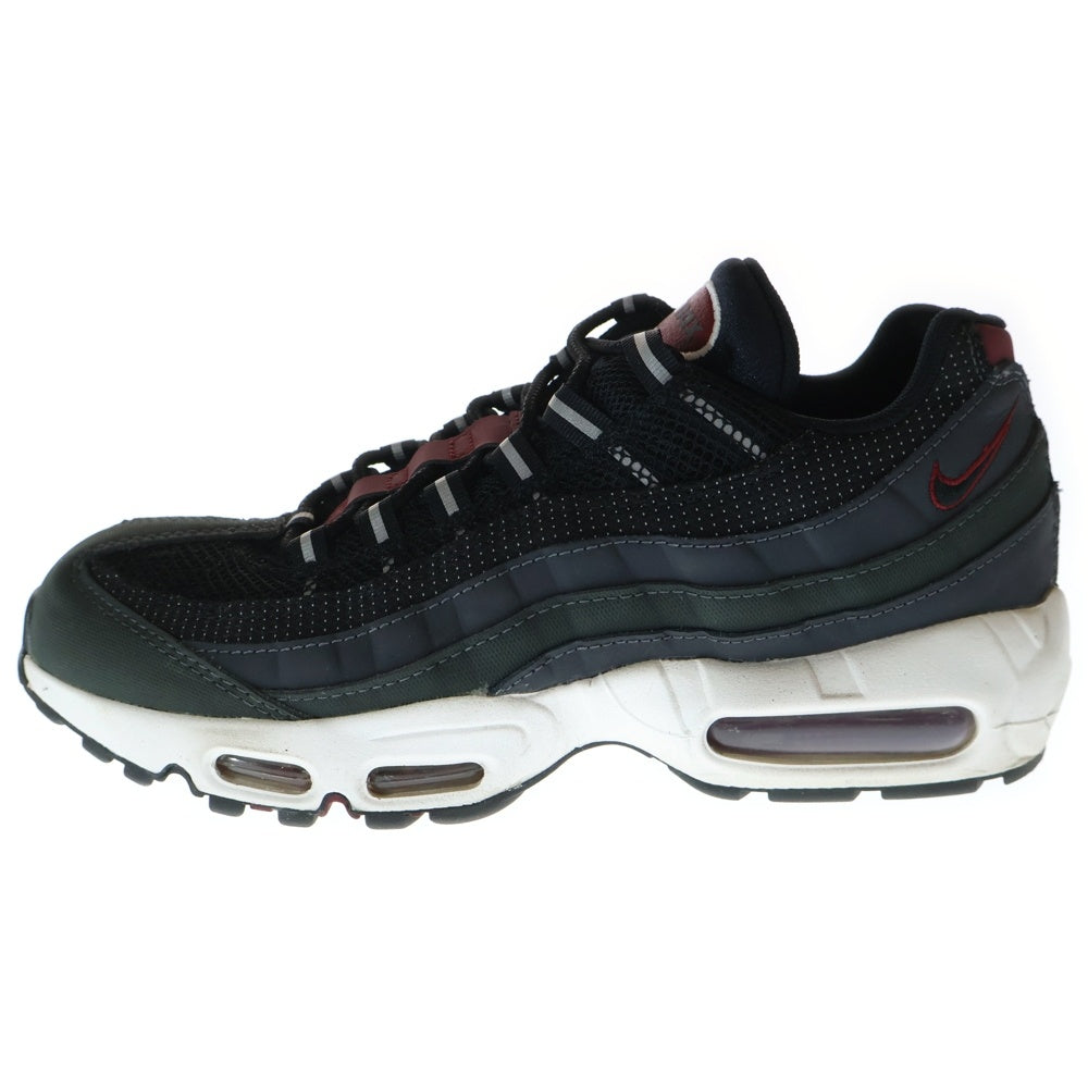 NIKE(ナイキ) AIRMAX 95 ESSENTIAL エアマックス エッセンシャル ローカットスニーカー ブラック/レッド US8.5/26.5cm DQ3982-001