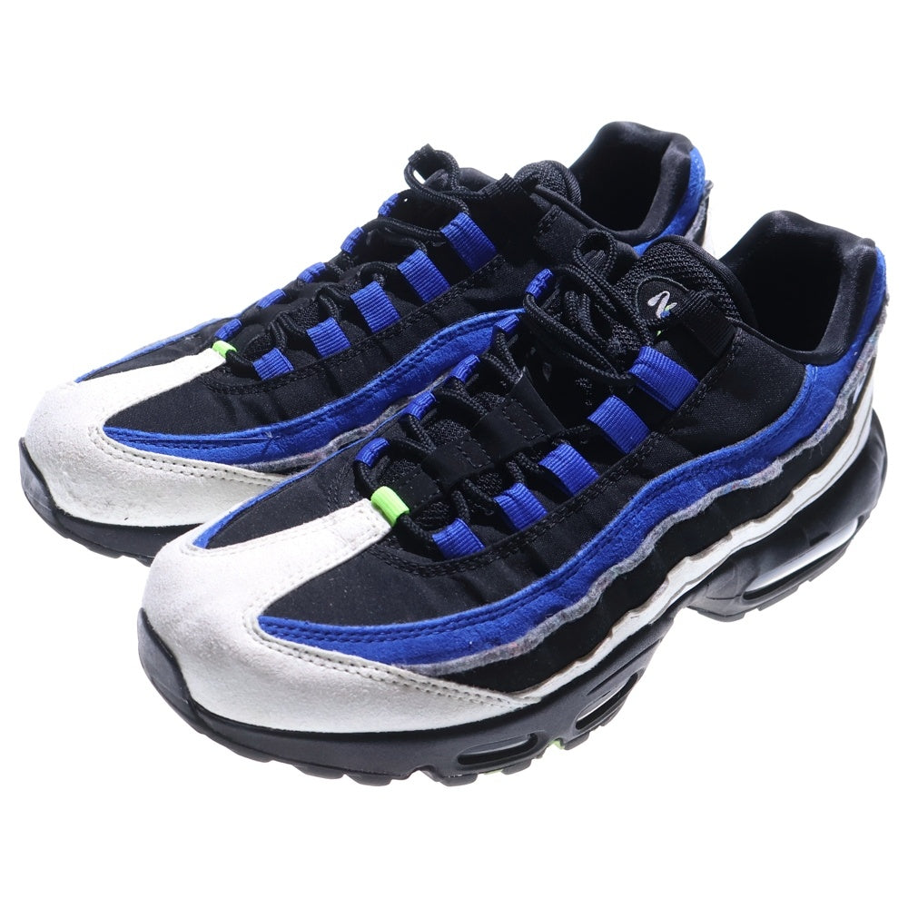 NIKE(ナイキ) AIR MAX 95 SE エアマックス ローカットスニーカー ブラック/ブルー US8.5/26.5cm DQ0268-001