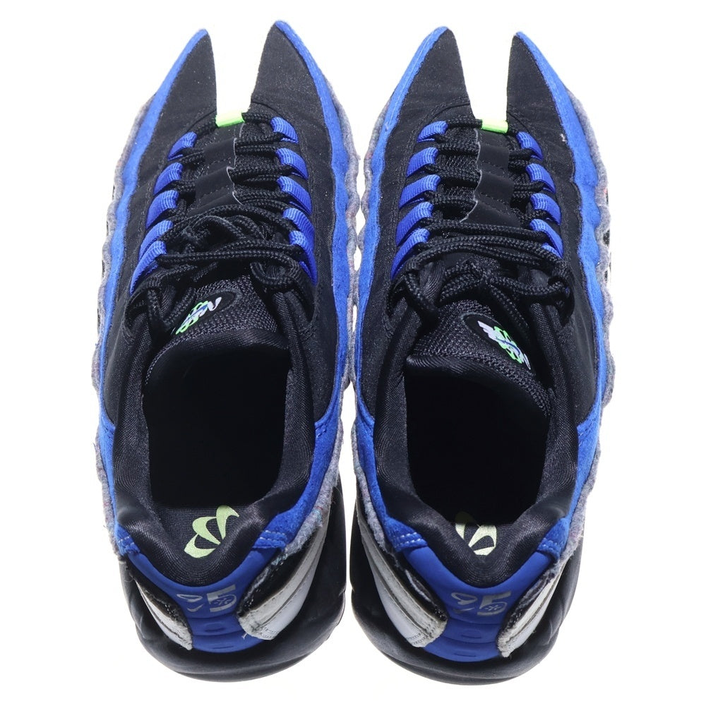 NIKE(ナイキ) AIR MAX 95 SE エアマックス ローカットスニーカー ブラック/ブルー US8.5/26.5cm DQ0268-001
