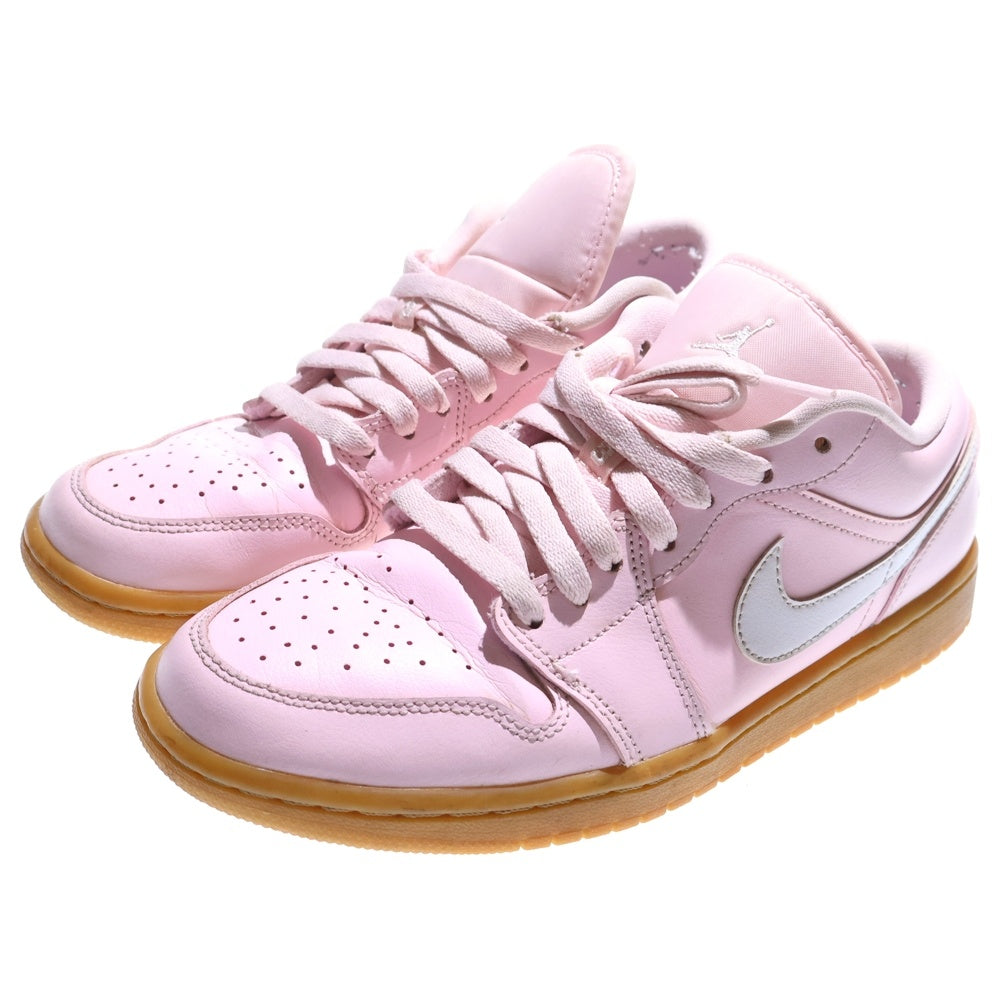 NIKE(ナイキ) WMNS AIR JORDAN 1 LOW ARCTIC PINK GUM LIGHT BROWN エアジョーダン ローカットスニーカー ピンク US9/26.0cm DC0774-601