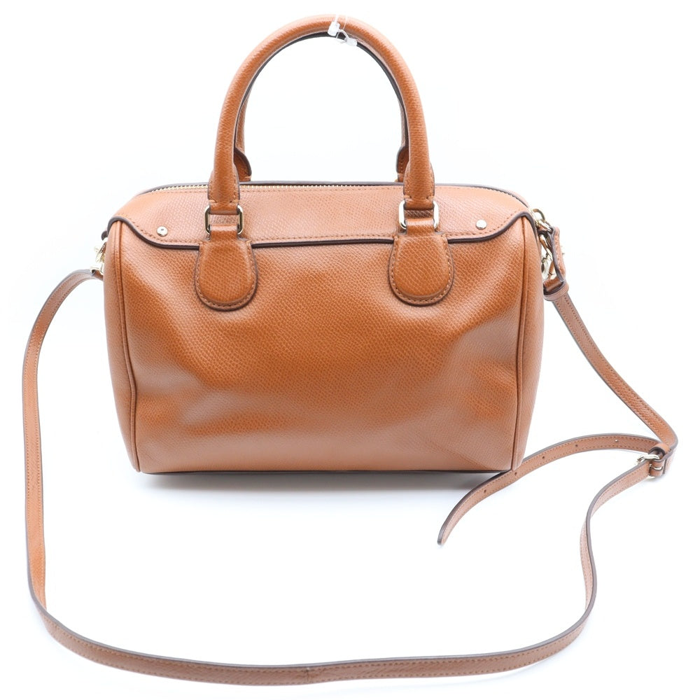 COACH(コーチ) MINI BENNETT SATCHEL ミニベネット サッチェル 2WAYレザーハンドバッグ ショルダー ブラウン F36624
