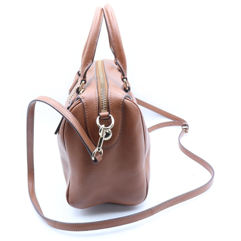 COACH(コーチ) MINI BENNETT SATCHEL ミニベネット サッチェル 2WAYレザーハンドバッグ ショルダー ブラウン F36624