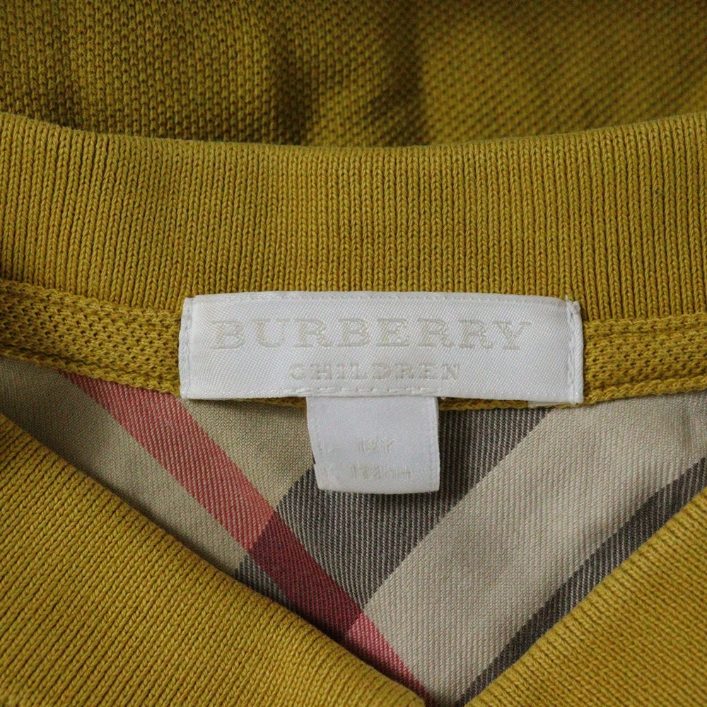 BURBERRY LONDON(バーバリーロンドン) BURBERRY CHILDREN ポロシャツ イエロー