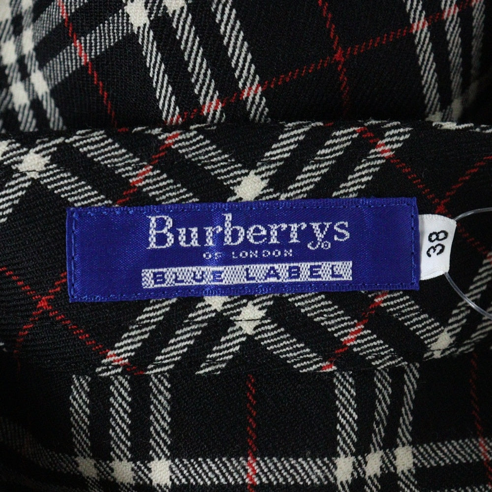 BURBERRY BLUE LABEL(バーバリーブルーレーベル) チェック柄 スカート ブラック レディース