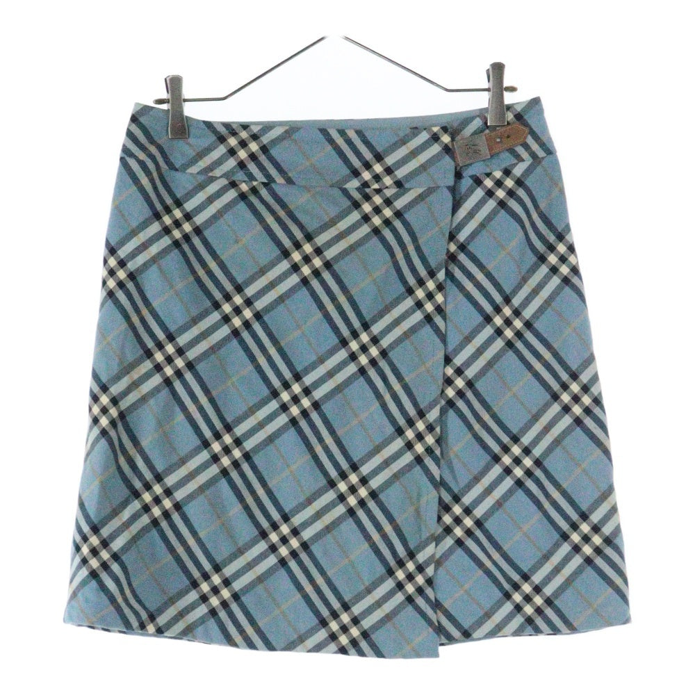 BURBERRY BLUE LABEL(バーバリーブルーレーベル) チェック柄 スカート ブルー