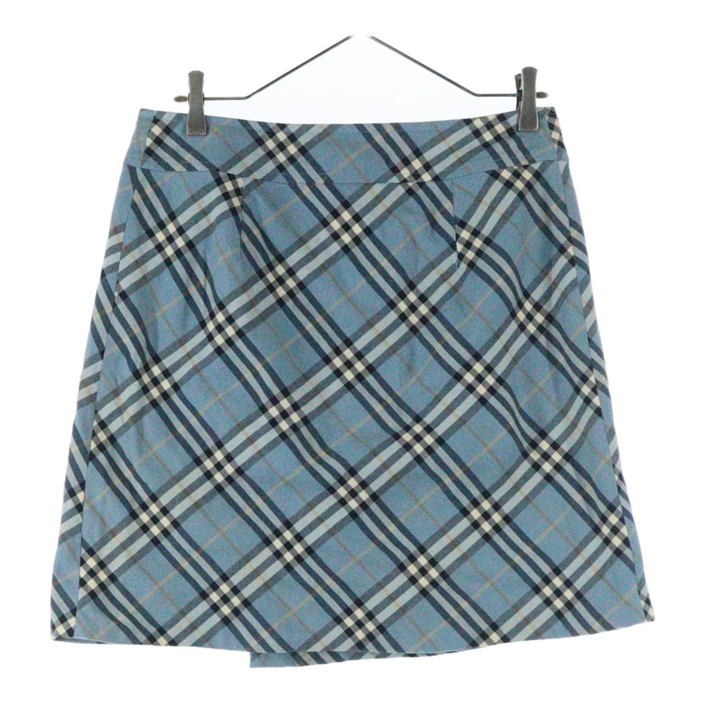 BURBERRY BLUE LABEL(バーバリーブルーレーベル) チェック柄 スカート ブルー